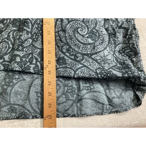 Anthropologie The Dylon Short-Sleeve Wide-Placket Top: Printed Edition sz L - Picture 7 of 8
